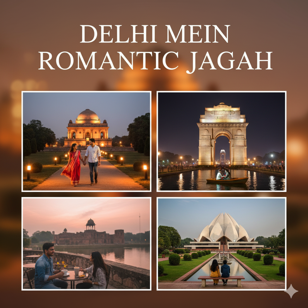 delhi mei romantic jagah